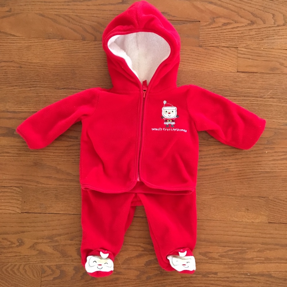 0-3 Month Baby’s First Christmas Outfit